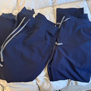 Navy figs pants large tall